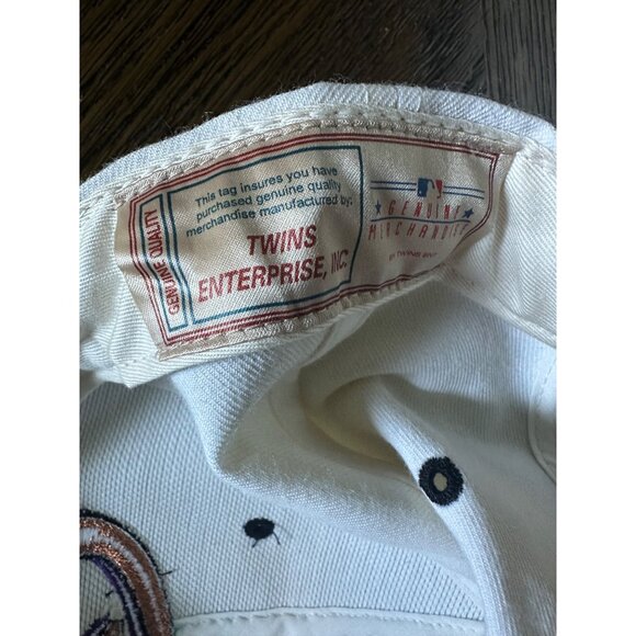 Diamondbacks MLB Hat By Twins Enterprise Inc White Adjustable Genuine Merchandis - Picture 10 of 11